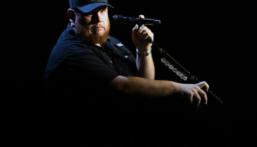 Luke Combs performs during the BetMGM Big Game Bash