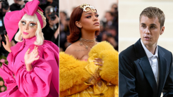 Lady Gaga, Rihanna, Justin Bieber