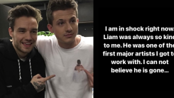 Charlie Puth mourns Liam Payne's passing