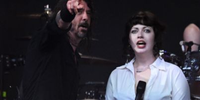 Dave Grohl of Foo Fighters and his daughter Violet Maye