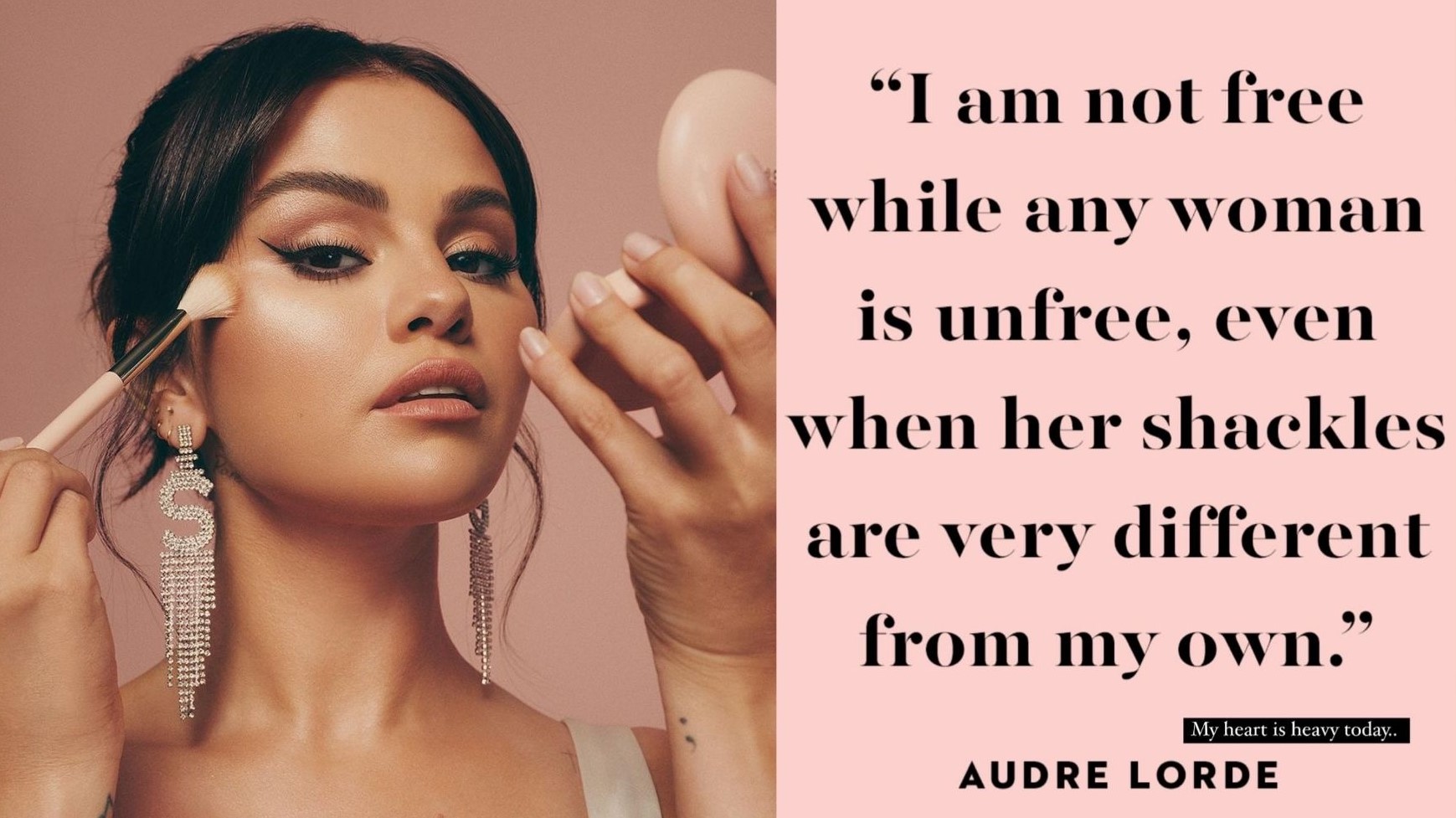 Selena Gomez Shares Quote From Feminist Audre Lorde Following Donald Trump's Victory