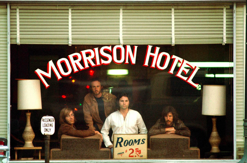 ‘Morrison Hotel’ is famous for its mysteriously burned doors in LA with homeless people inside