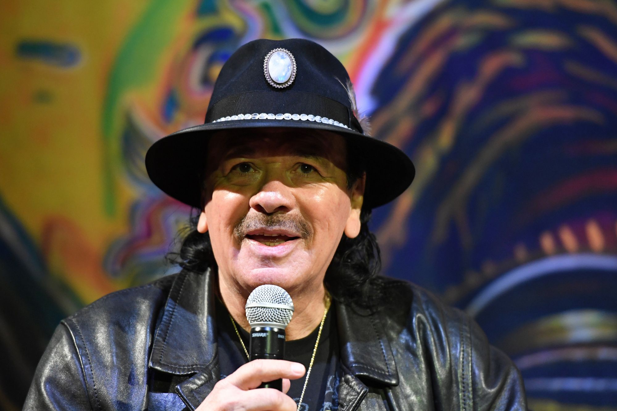 Carlos Santana takes a break from his Las Vegas residency after a gruesome finger injury