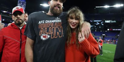Travis Kelce and Taylor Swift 