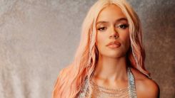 Karol G in the Victoria Secret Fashion show 2025