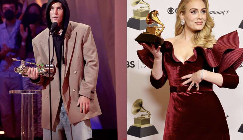 Justin Bieber, Adele