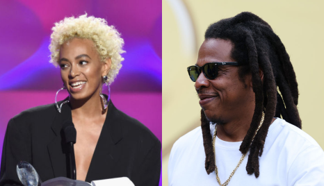 Solange Knowles and Jay-Z
