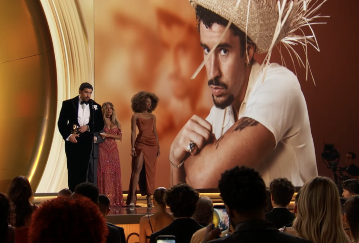 Bad Bunny talking aginst ICE at the 2026 grammys