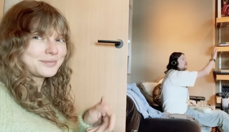A rare glimpse of a makeup-free Taylor Swift