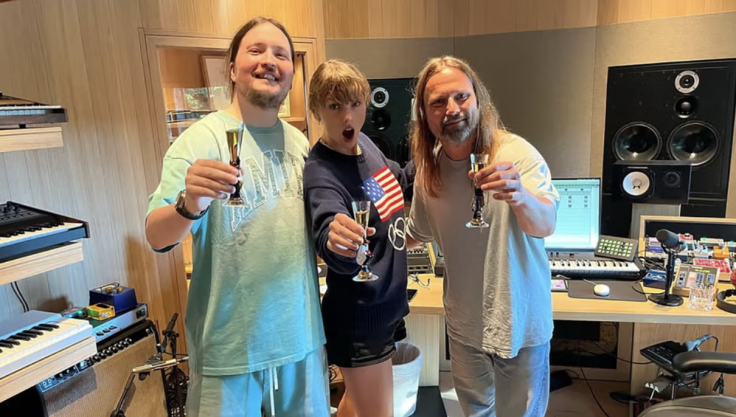 Taylor Swift with Max Martin and Shellback