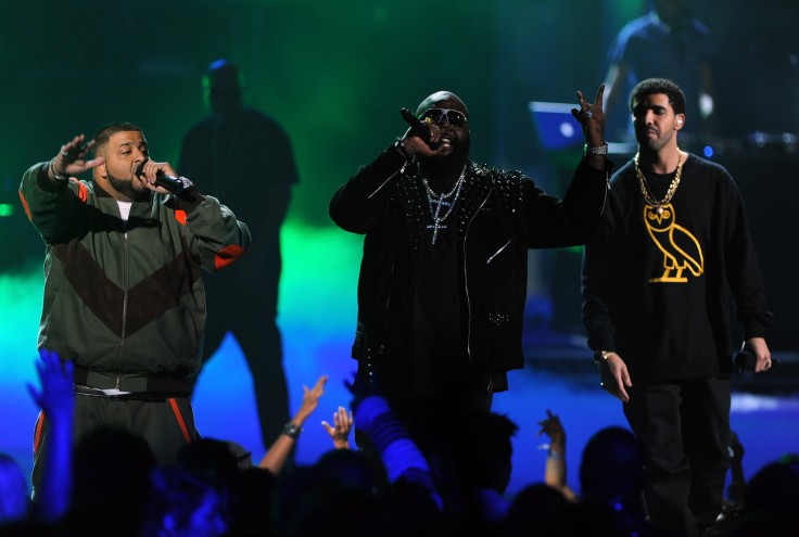 Rappers DJ Khaled, Rick Ross, and singer Drake