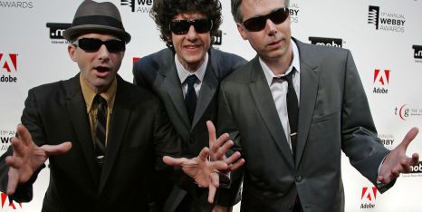 Adam Horovitz, Mike Diamond and Adam Yauch of the Beastie