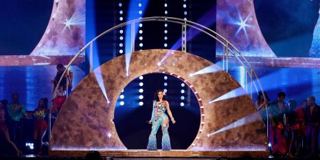 Cardi B performs during her "Little Miss Drama" tour